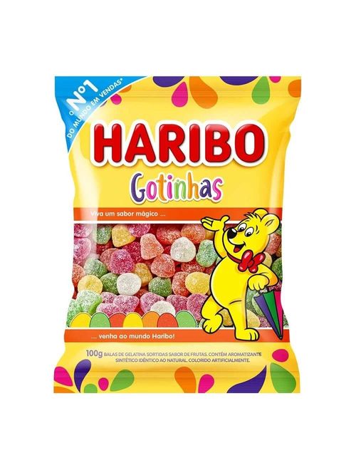 Bala de Gelatinha Gotinhas 250g - Haribo