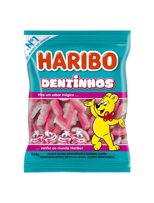 Bala de Gelatina Dentinhos 250g - Haribo