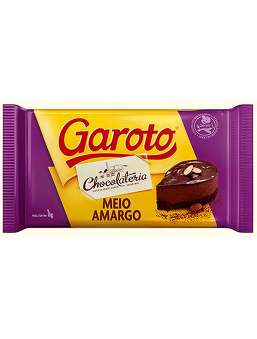 Barra de Chocolate Meio Amargo 1kg - Garoto