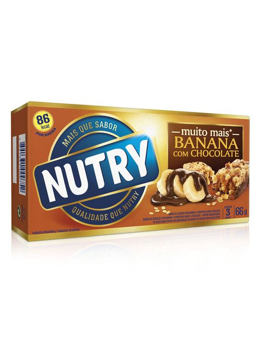 Barra de Cereais Nutry Banana com Chocolate c/3 - Nutrimental