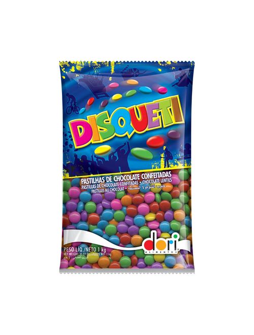 Confeito Chocolate Disqueti 1,010 Kg - Dori