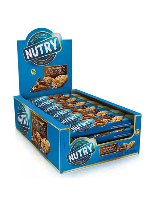Barra de Cereais Nutry Castanha do Pará com Chocolate c/24 - Nutrimental