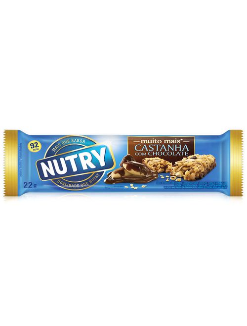 Barra de Cereais Nutry Castanha do Pará com Chocolate c/24 - Nutrimental