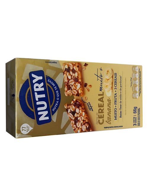Barra de Cereais Nutry Banana c/3 - Nutrimental