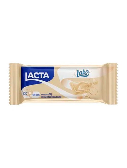 Chocolate Branco Laka 20g c/20 - Lacta