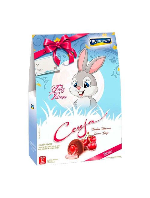Bombom Cereja ao Licor Páscoa 195g - Montevérgine