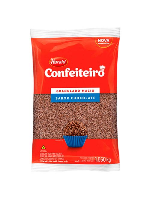Chocolate Granulado Macio Confeiteiro 1,05kg - Harald