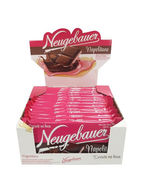 Tablete Chocolate Napolitano 70g c/12 - Neugebauer