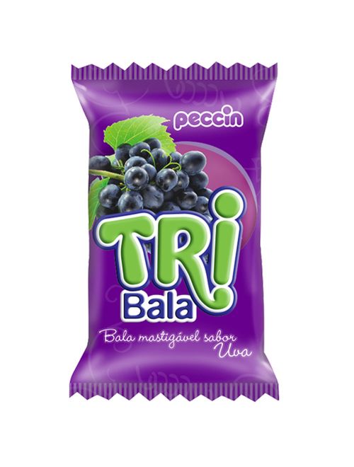 Bala Tribala Recheada Uva 500g - Peccin