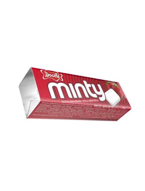 Pastilha Mentolada Minty Morango c/20 - Docile