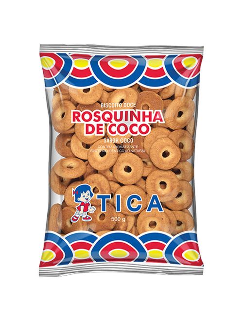 Biscoito Rosquinha de Coco Tica 500g - Panco