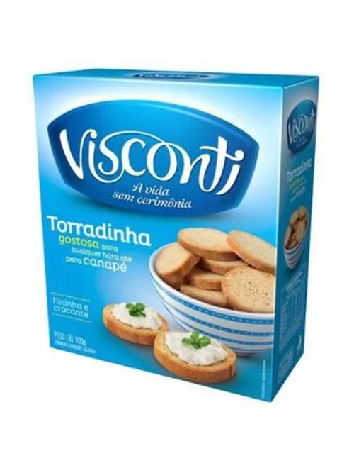 Mini Torrada Canapé 100g c/30 - Visconti