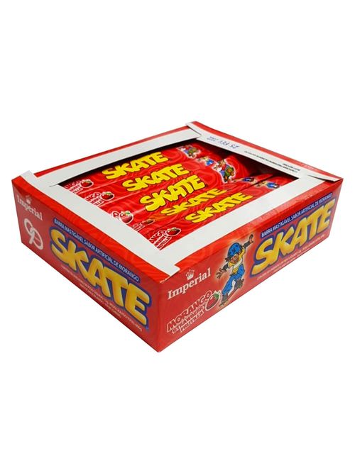 Bala Mastigável Skate Morango c/50 - Imperial