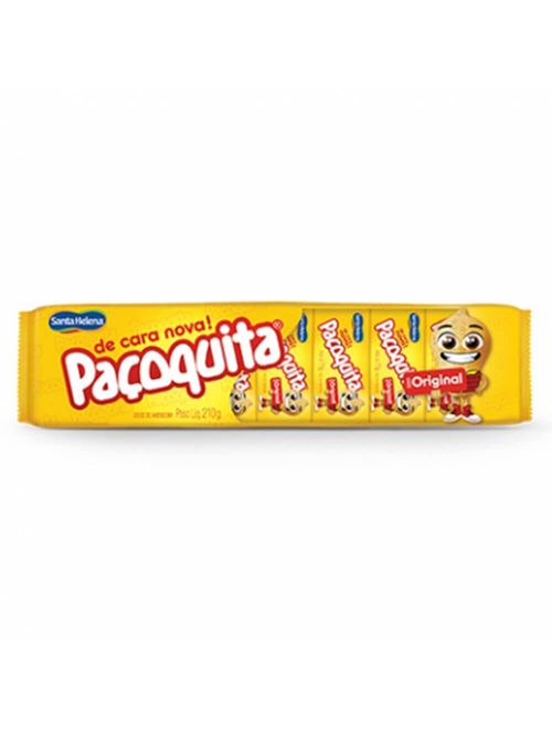 Mini Paçoca Quadrada Paçoquita Embalada c/14 - Santa Helena