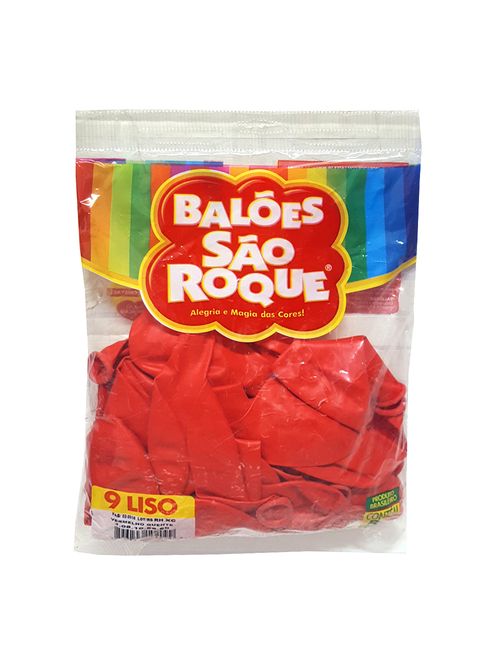 Balão Vermelho Quente Tamanho 9 c/50 - São Roque
