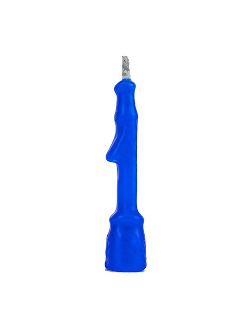 Vela de Aniversário Lisa Azul No 1 - Regina
