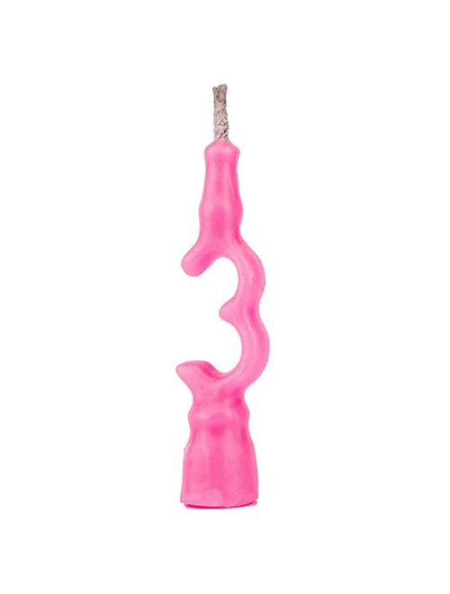 Vela de Aniversário Lisa Rosa No 3 - Regina