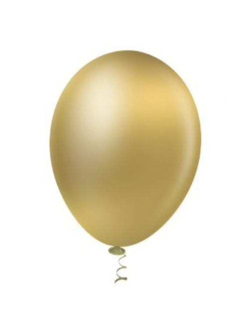 Balão Metalizado Ouro Tamanho 7 c/50 - Pic Pic
