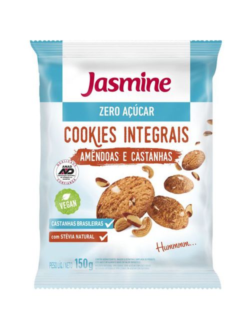 Cookie Zero Açúcar Amêndoas e Castanhas 120g - Jasmine