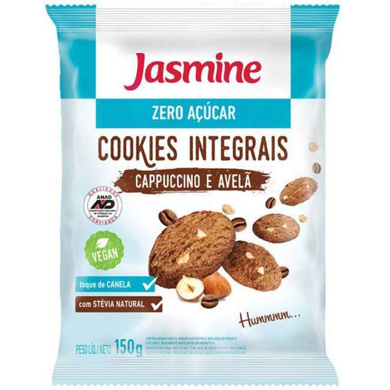 Cookie-Zero-Acucar-Cappuccino-e-Avela-150g---Jasmine