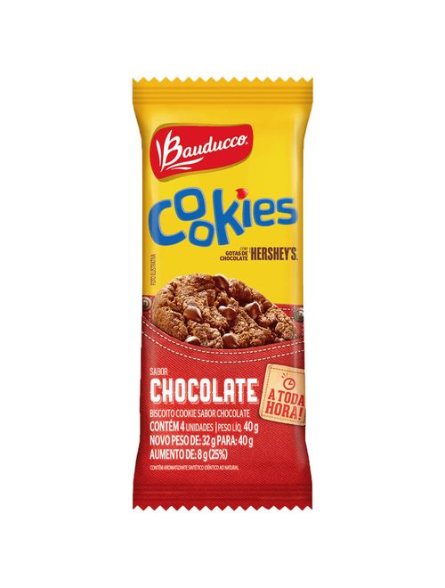 Biscoito Cookie Chocolate 40g c/12 - Bauducco