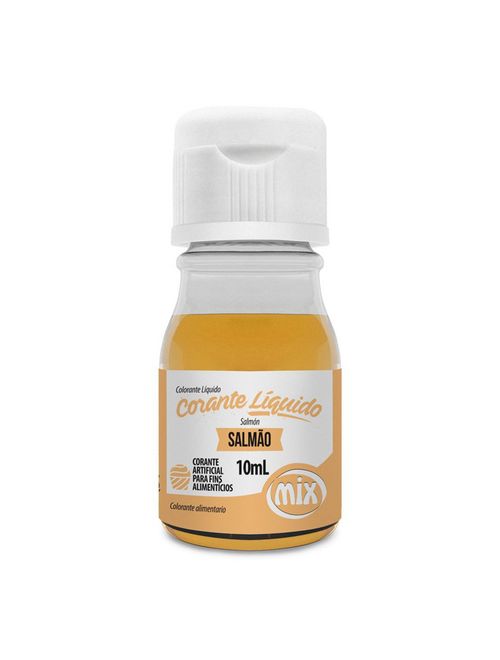 Corante Líquido Salmão 10ml - Mix