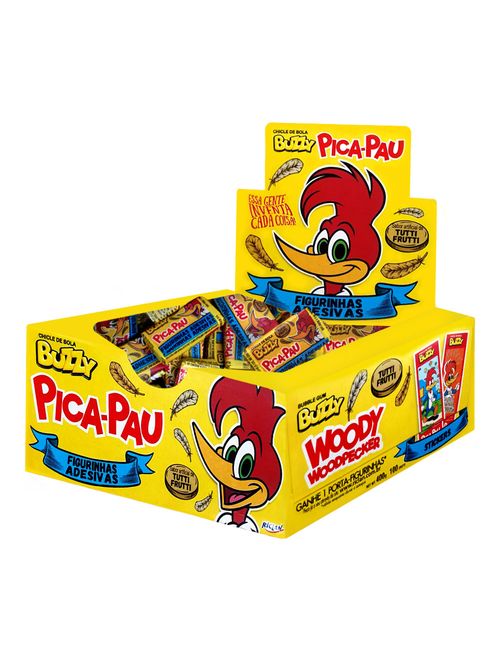 Chiclete Buzzy Pica Pau Tutti Frutti c/100 - Riclan