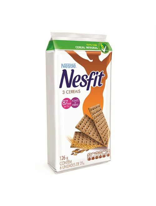 Biscoito Nesfit 3 Cereais 21g c/6 - Nestlé