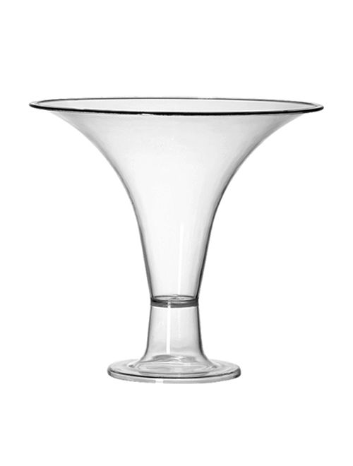Taça Acrílico Cristal Decorativa 1,2L - Três Triângulos