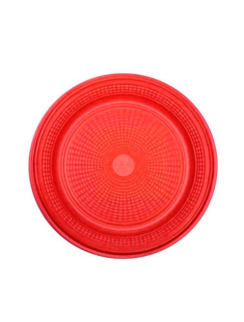 Prato Descartável para Bolo Vermelho 15cm c/10 - Trik Trik