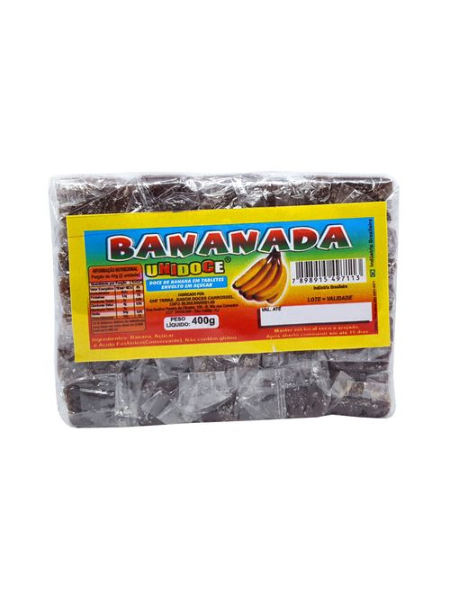 Bananada Cristal c/25 - Unidoce