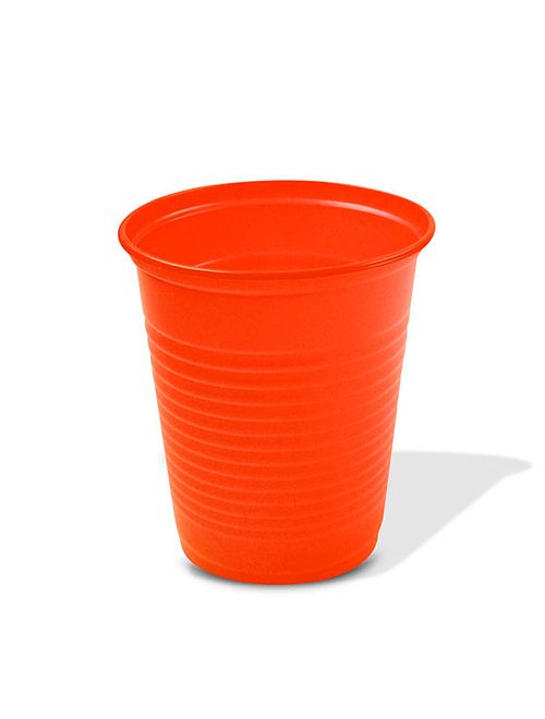 Copo Descartável Laranja 200ml c/50 - Trik Trik