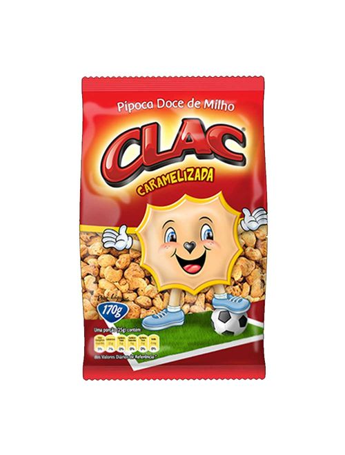 Pipoca Doce Caramelizada 170g c/10 - Clac