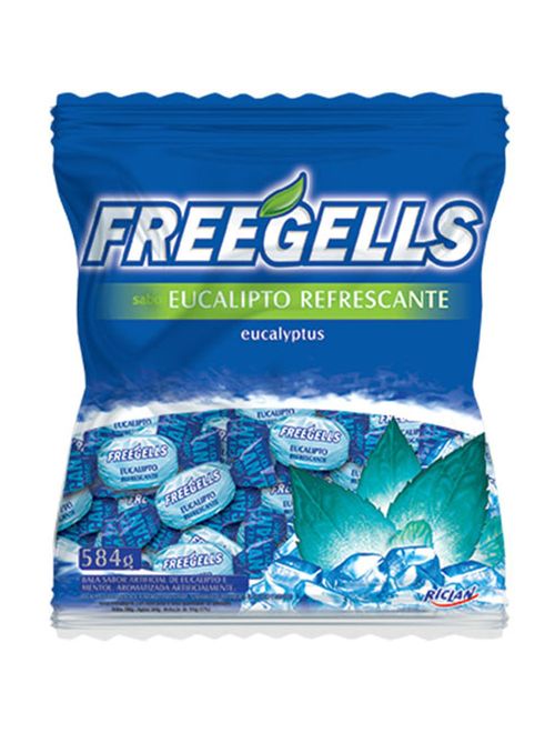 Bala Dura Eucalipto Refrescante Freegells 584g - Riclan