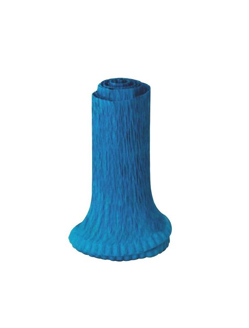 Babado Crepom Azul Médio 1 2m - Laleti