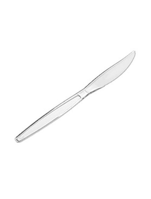 Faca Descartável  Refeição Master Cristal c/50 - Três Triângulo