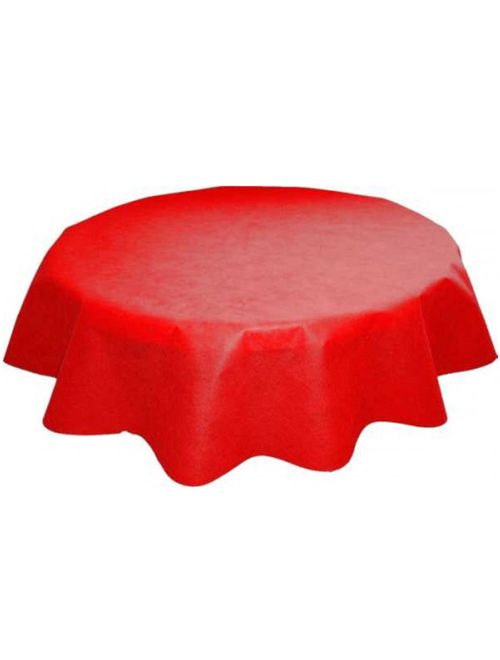 Toalha Redonda TNT Vermelho - 1,3m - Best Fest