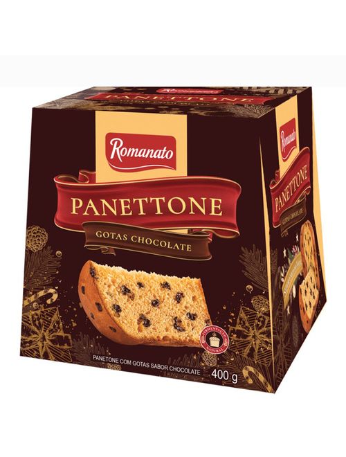 Panettone Gotas de Chocolate 400g - Romanato