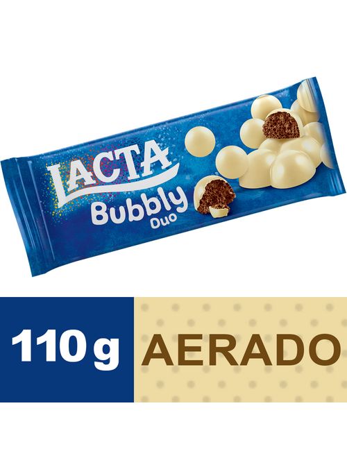Tablete Chocolate Bubbly Duo 110g - Lacta