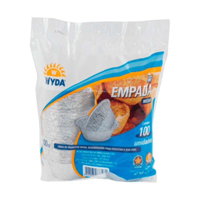 Forma-Aluminio-Descartavel-Empada-Media-100ml-c-100---Wyda