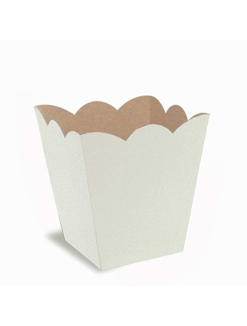 Cachepot Branco 7x9x9,5cm N4 c/8 - Kid Art