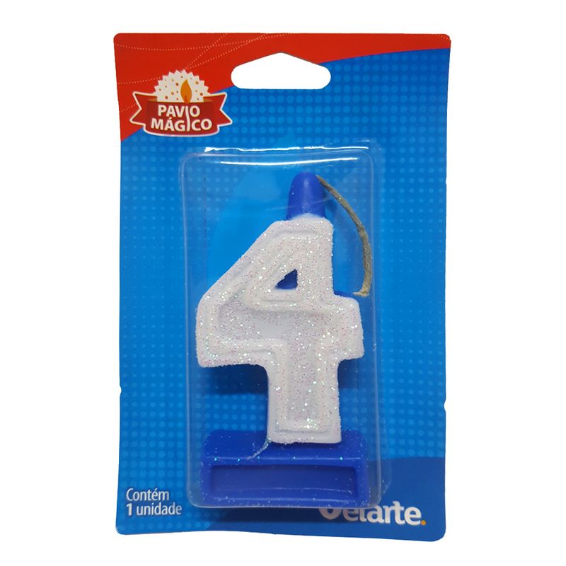 Vela-Super-Numero-4-Azul---Velarte