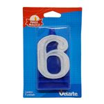Vela-Super-Numero-6-Azul---Velarte