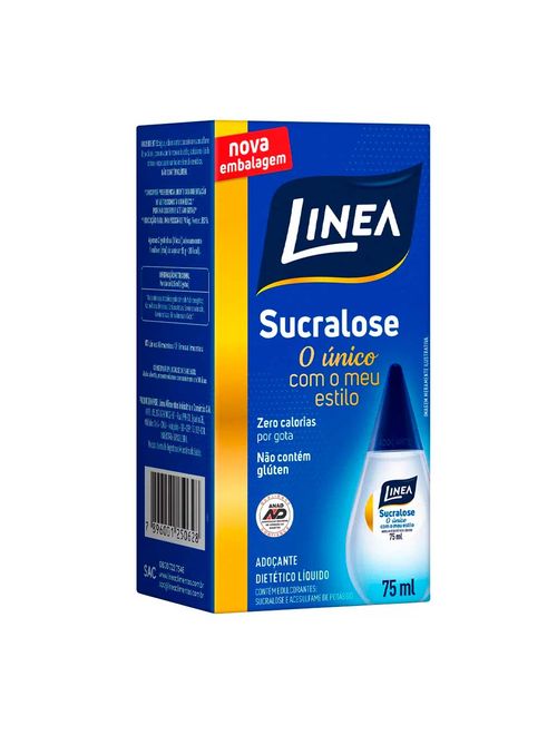 Adoçante Líquido Sucralose 75ml - Linea