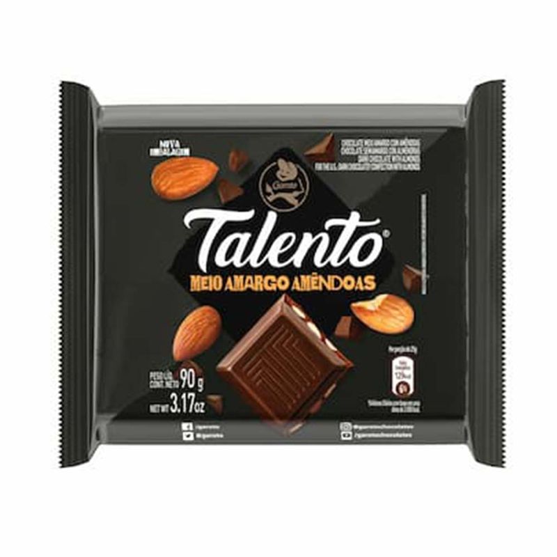 Tablete-de-Chocolate-Talento-Meio-Amargo-Amendoas-85g---Garoto