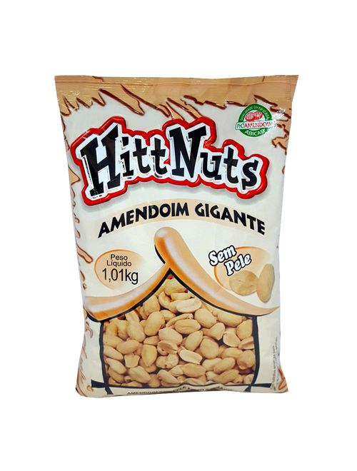 Amendoim Gigante sem Pele 1,01kg - Hittnuts