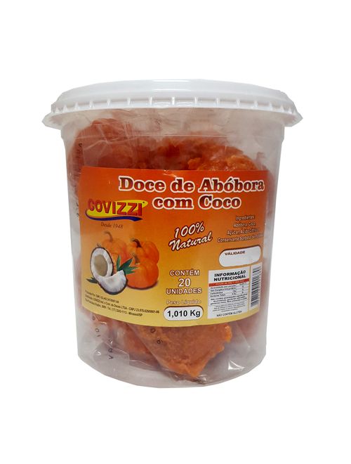 Doce Abóbora com coco c/20 - Covizzi