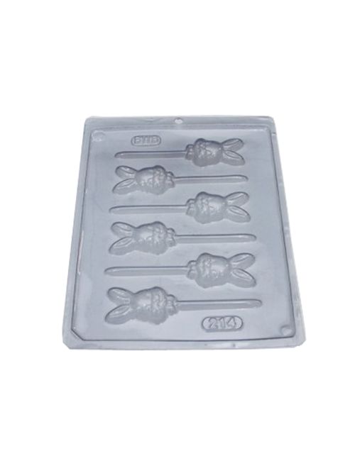 Forma PVC Pirulito Coelho Gravatinha ref.214 - BWB