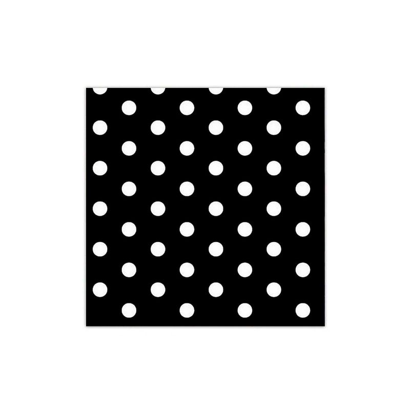 Guardanapo-Estampado-Poa-Preto-ref.-030-33x33-c-20---Silver-Festas