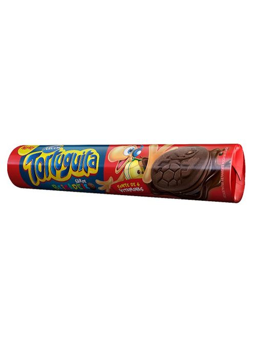 Biscoito Recheado Tortuguita Chocolate 130g - Arcor